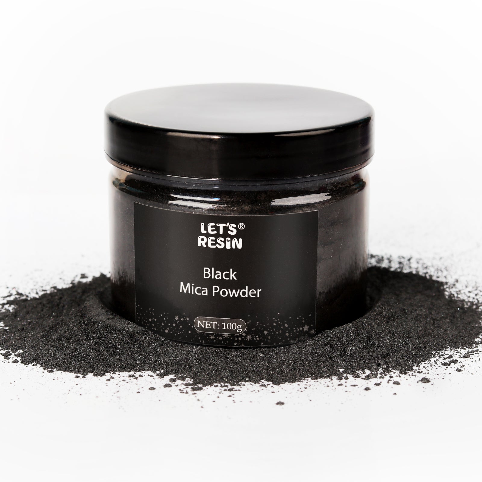 Let's Resin Black Mica Pigment Powder - 3.5oz/100g